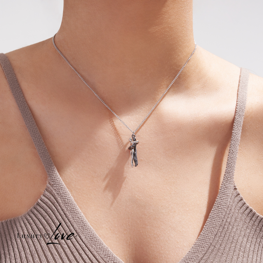Collar Abrazo-Infinito® plateado